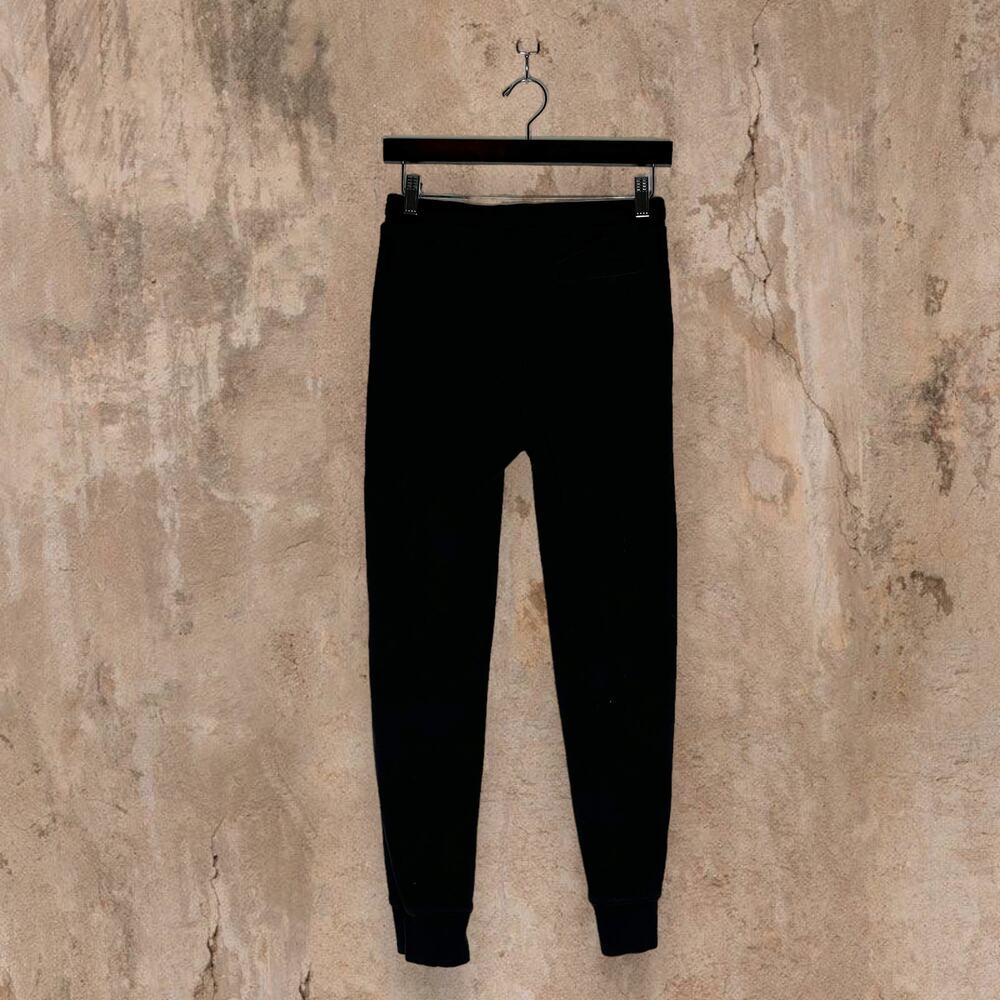 Vintage Y2K Jordan Sweatpants Youth L Jet Black Cotton Joggers Gold Jumpman - Picture 3 of 7